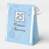 25周年記念のブルー背景にシルバー数字 フェイバーボックス (裏面サイド)
