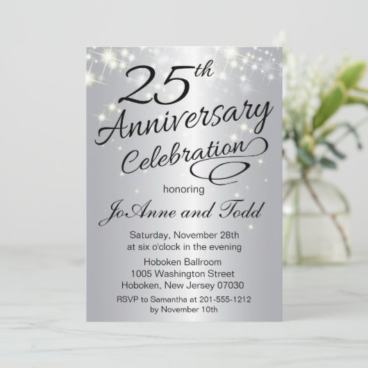 25周年記念の招待状 招待状 (スタンド正面)