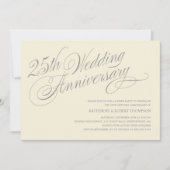 25周年記念の招待状 招待状 (正面)