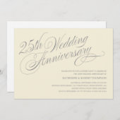 25周年記念の招待状 招待状 (正面/裏面)