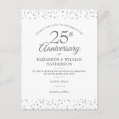 25周年記念の日替えシルバーハート 案内ポストカード (正面)