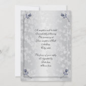 25周年記念の発願の更新エレガント 招待状 (裏面)