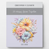 25周年記念の花の名前は紫 フォトプラーク (正面)