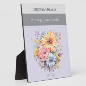 25周年記念の花の名前は紫 フォトプラーク (側面)