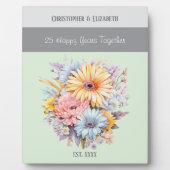 25周年記念の花の名前は緑 フォトプラーク (正面)