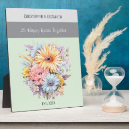 25周年記念の花の名前は緑 フォトプラーク