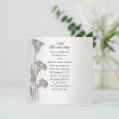 25周年記念の誓いの更新 カラー・リリー 招待状 (スタンド正面)