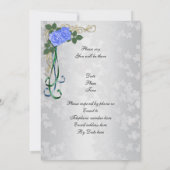 25周年記念の銀の結婚記念日招待状 招待状 (裏面)