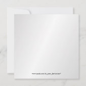 25周年記念の銀婚式招待状2枚と写真 招待状 (裏面)