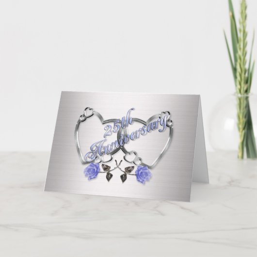 25周年記念の銀 招待状 (正面)