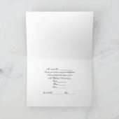 25周年記念の銀 招待状 (内部)