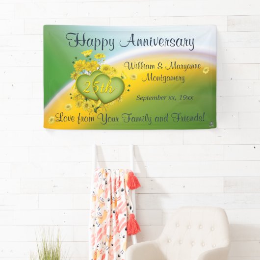 25周年記念イエローフラワーズラブお祝い 横断幕 (インサイチュ)