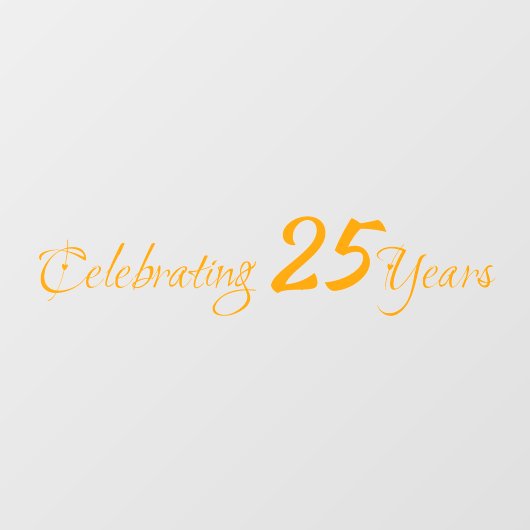 25周年記念ウインドウステッカー ウィンドウサイン (シート)