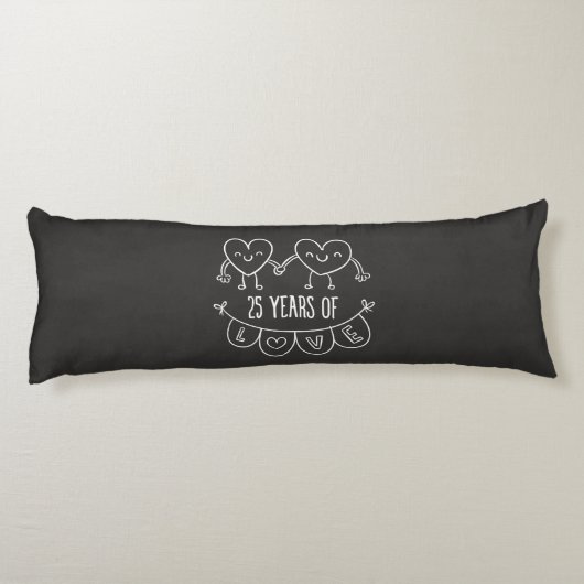 25周年記念ギフトチョークハート ボディピロー (裏面)
