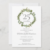 25周年記念サプライズパーティーガーランド 招待状 (正面)