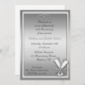 25周年記念シャンパン招待状 招待状 (正面/裏面)