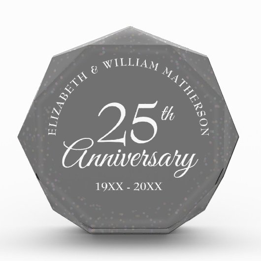 25周年記念シルバースターダストコンフェティ フォトブロック (正面)