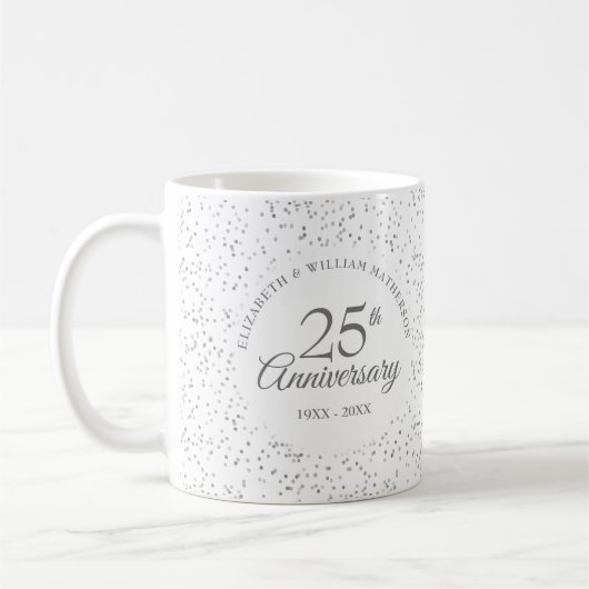 25周年記念シルバースターダスト コーヒーマグカップ (左)