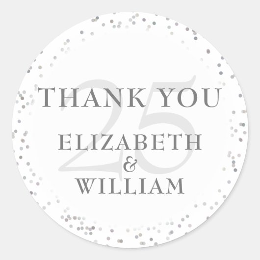 25周年記念シルバースターダスト ラウンドシール (正面)