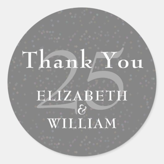 25周年記念シルバースターダスト ラウンドシール (正面)