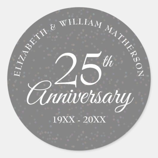 25周年記念シルバースターダスト ラウンドシール (正面)