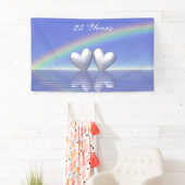 25周年記念シルバーハートバナー 横断幕 (インサイチュ)