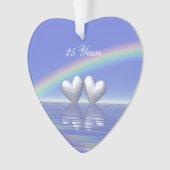 25周年記念シルバーハート オーナメント (正面)