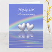 25周年記念シルバーハート カード (黄色い花)