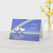 25周年記念シルバーハート カード (黄色い花)