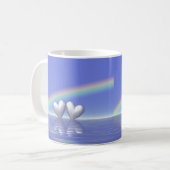 25周年記念シルバーハート コーヒーマグカップ (正面左)