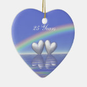 25周年記念シルバーハート セラミックオーナメント (右)
