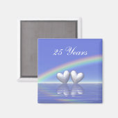 25周年記念シルバーハート マグネット (正面/裏面)