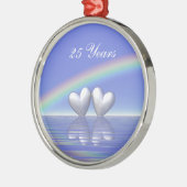 25周年記念シルバーハート メタルオーナメント (左)