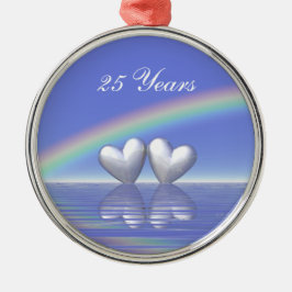 25周年記念シルバーハート メタルオーナメント