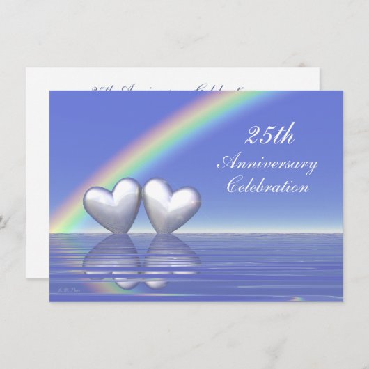 25周年記念シルバーハート 招待状 (正面/裏面)