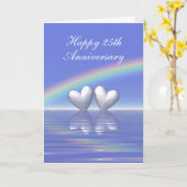 25周年記念シルバーハート（高） カード (黄色い花)