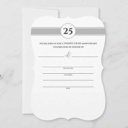 25周年記念シルバーモノグラム カード (正面)