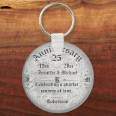 25周年記念シルバーモノグラム キーホルダー (正面)