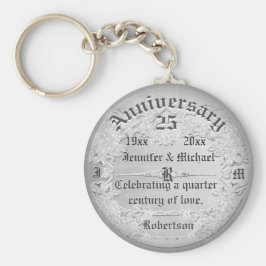 25周年記念シルバーモノグラム キーホルダー