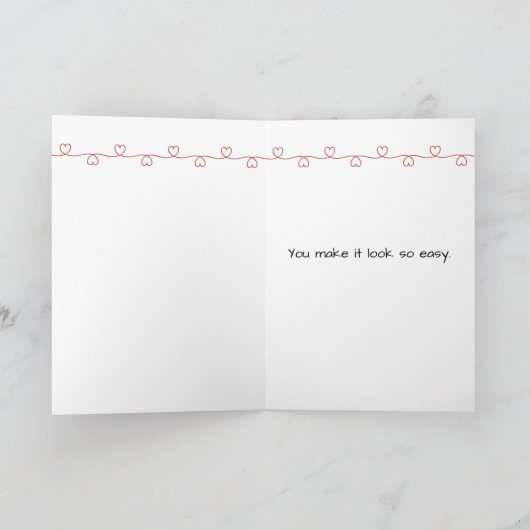 25周年記念スティックフィギュアハート付き カード (内部)