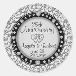 25周年記念ステッカー ラウンドシール