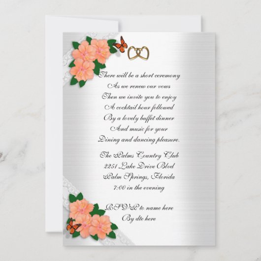 25周年記念ハイビフォーマルスカス 招待状 (裏面)