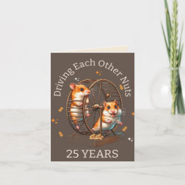 25周年記念ハムスターお互いのナッツを運転 カード
