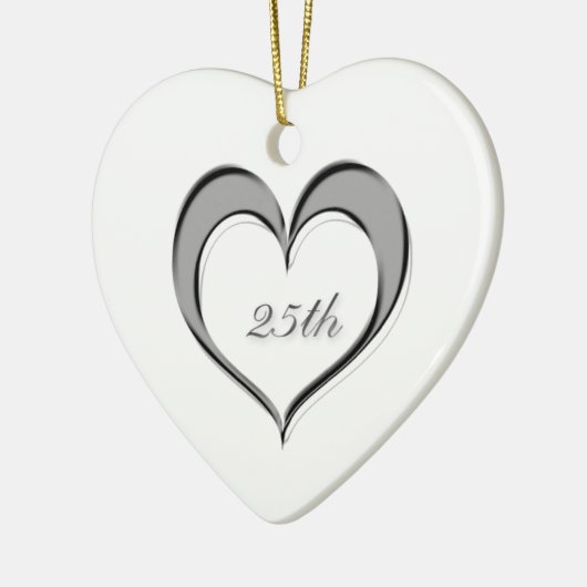25周年記念ハートオーナメント セラミックオーナメント (左)