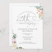 25周年記念ハートスクリプトフローラモノグラム 招待状 (正面/裏面)