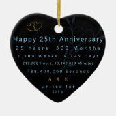 25周年記念ハート セラミックオーナメント (正面)