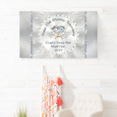 25周年記念バナー·シ結婚ルバー·ハッピー 横断幕 (インサイチュ)