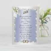 25周年記念パーティの招待状 エレガント 招待状 (スタンド正面)