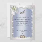 25周年記念パーティの招待状 エレガント 招待状 (裏面)