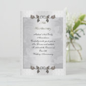 25周年記念パーティーシルバーバラ フォーマル 招待状 (スタンド正面)